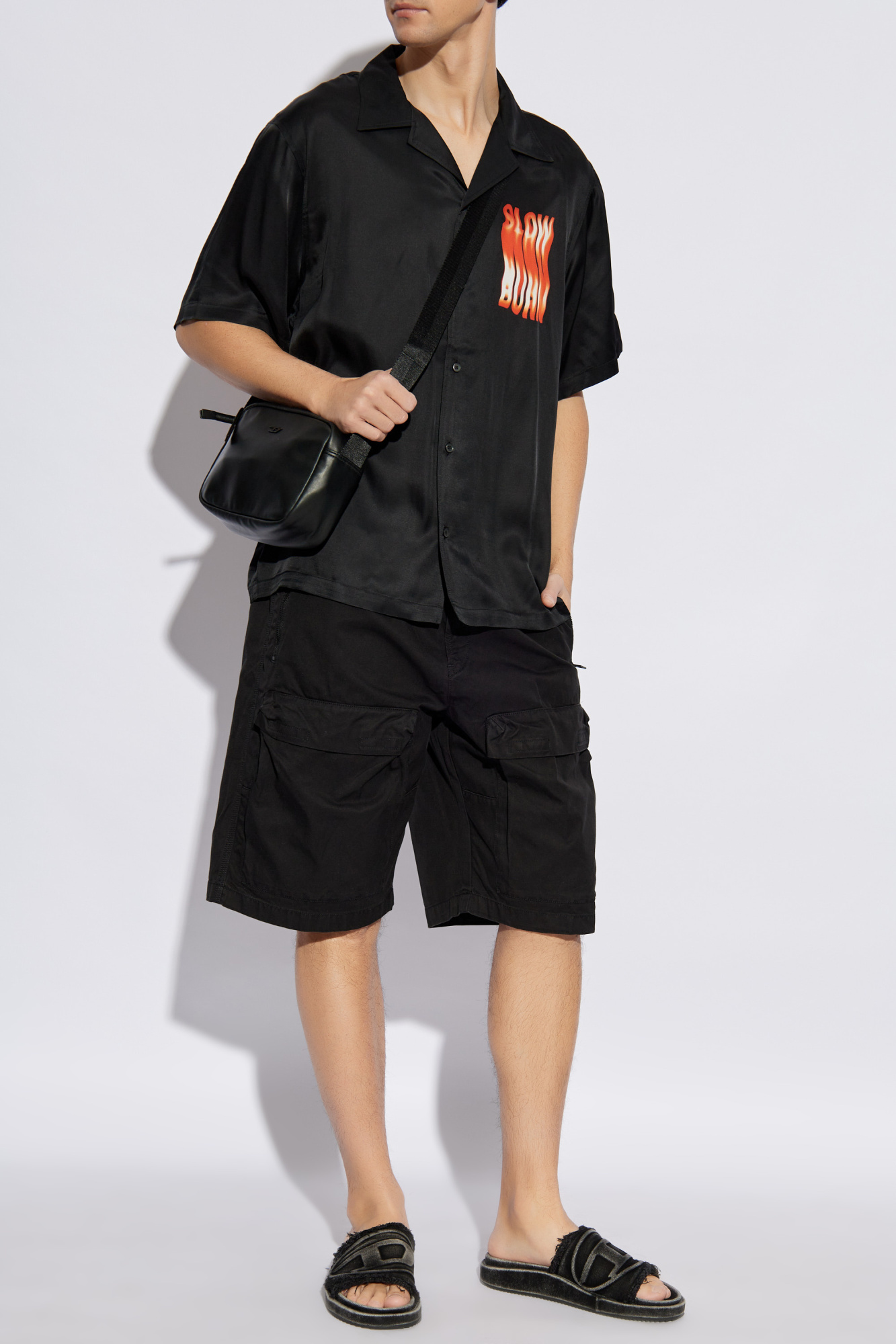 Black Shorts P-BEECK-SHORT Diesel - Vitkac Italy